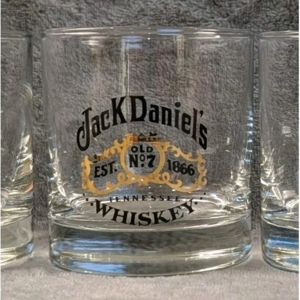 Jack‎ Daniel's Tennessee Whiskeyl (SET OF 4) 6 oz Glasses Daniels Father's